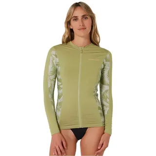 Ocean & Earth Oceana Langarm-rashguard Mit Durchgehendem Reißverschluss - Olive - 6