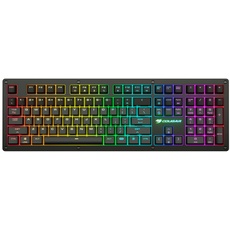 COUGAR Gaming | Gaming-Tastatur | Puri RGB mechanische AZERTY-Tastatur schwarz + Gehäuse – mechanische RGB-Schalter – Reaktionszeit 1 ms – 14 Leuchtmodi – Deckel mit magnetischer Befestigung