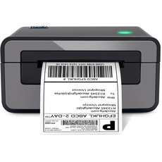 POLONO Etikettendrucker DHL Thermodrucker Labeldrucker, Thermo-Versandetikettendrucker Desktop Etikettendruck für Amazon, Ebay, Etsy & Shopify, DHL ups USB Mac/PC