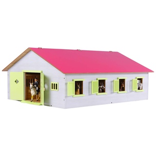 Kids Globe Van Manen Kids Globe Farming Pferdestall mit 7 Boxen 1:24 (610189)