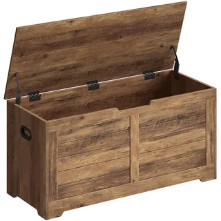 VASAGLE Sitzbank Landhaus honigbraun 40 x 100 x 46 cm