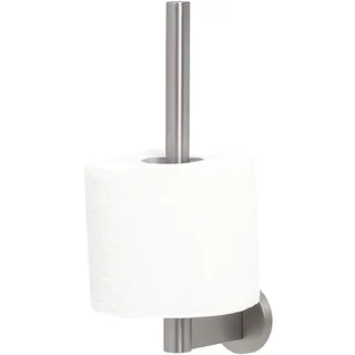 Tiger Noon Reserverollenhalter, Toilettenpapierhalter aus gebürstetem Edelstahl, B x H x T: 5 x 24,5 x 9,4 cm