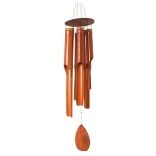 Bambus-Windspiel 30 cm, 40 cm oder 50 cm, Klangspiel, Garten-Dekoration, Windspiel für draußen, den Balkon und den Garten (40 cm)