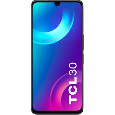 TCL 30 (6.7 Zoll) Hybride Dual-SIM Android 12 USB Typ-C (64 GB, Schwarz, Hybrid Dual SIM, 4G), Smartphone, Schwarz
