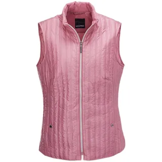 Kurzweste GOLDNER "Leichte Steppweste mit Stehkragen", Damen, Gr. 42, rosa (magnolie), Obermaterial: 100% Polyamid PA., Westen Kurzweste, Leicht wattiert