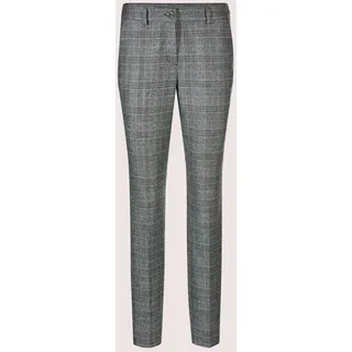 MADELEINE Stoffhose "Stoffhose Glencheck-Hose mit Stretch" Glencheck, steingrau, melange, royalblau