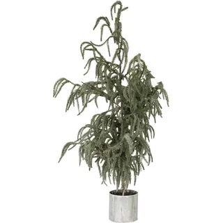 Mini Weihnachtsbaum Kunstbaum im Topf Beschneit 45x110cm Vintage-Deko