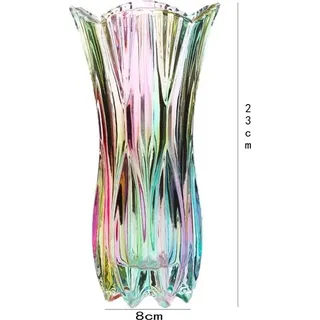 Glasvase, Set, Glasvase, Dekoration, Wohnzimmer, modern, farbenfrohes Glas, Tulpenvase, ästhetische Blumenvase, Pampasgras, dekorative Vase, skandinavische Vase