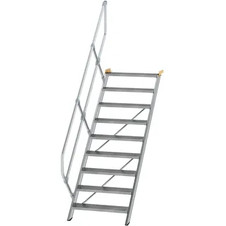 Günzburger Treppe 45° Stufenbreite 80 cm Aluminium