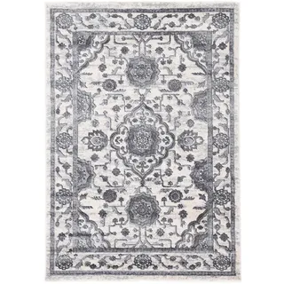 carpetfine Teppich CARPETFINE "Holy", grau, B:120cm H:8mm L:170cm, Polypropylen (PP), Teppiche, Teppich, Vintage-Seiden-Optik, Wohnzimmer