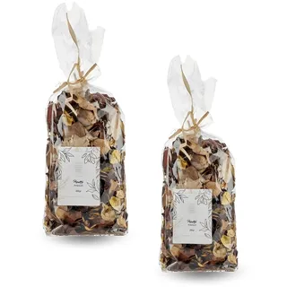 PARENCE.- Set mit 2 Päckchen Potpourri mit Vanillegeschmack - Dekoration und Raumduft, natürlich, vielseitig - Vanille 400g