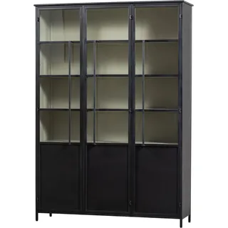 Woood Vitrine EXHIBIT XL 140 x 44 x 200 cm Schwarz