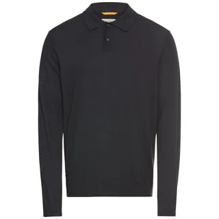 CAMEL ACTIVE Herren, Leichtes Langarm Polo aus Reiner Baumwolle, Navyblau, Menswear-XL