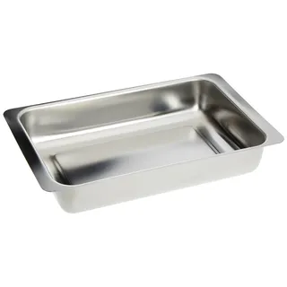 neoLab E-1802 Rechteckige Edelstahl-Schale, 34 cm x 21 cm x 6 cm, 3 L