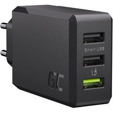 Bild von GreenCell USB-Ladegerät ChargeSource 3 30W 2,4A, schwarz, 3x USB-A 3 Port
