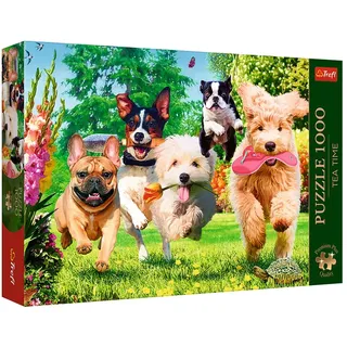 Trefl Premium Plus Quality - Puzzle Tea Time: Ärger im Anmarsch! - 1000 Elemente, Serie Gemalter Nostalgischer Bilder, Ideale Anpassung der Teile, für Erwachsene und Kinder ab 12 Jahren