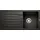 FAVUM 45 S schwarz Einbauspüle Handbetätigung 860 x 435 mm