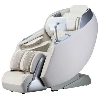 Home Deluxe Massagesessel ALVINA mit Premium Webstoffpolsterung- Grau