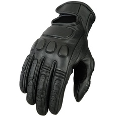 Bikers Gear Australia Limited Leder Roadster Classic Motorrad Handschuhe schwarz, Größe XL