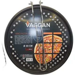 ORION Grillblech Grillplatte für PIZZA Grillpfanne perforiert 33 cm