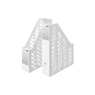 2 HAN Stehsammler Klassik 1600-12 weiß Kunststoff, DIN A4