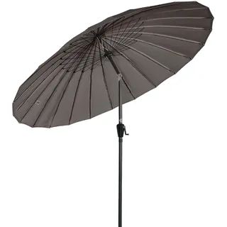 Angel Living 250cm Sonnenschirm Sonnenschutz neigbar Rostfrei aus Aluminium, Stahl und Polyester (Grau) - Grau