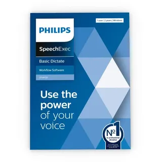 Philips LFH4722 SpeechExec Basic Dictate. Diktiersoftware. 2-Jahres-Abo