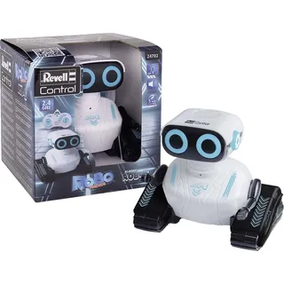 Revell RC, Rob-E Roboter, Interaktiver Roboter mit 2,4 GHz Fernsteuerung, Leuchtende Augen und Soundeffekte, Batteriebetrieben, Ideal für Kinder ab 6 Jahren