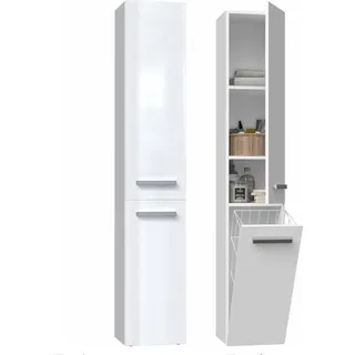 Szafka azienkowa NEL IV 31x30x174 cm Biaa Poysk - Weiß