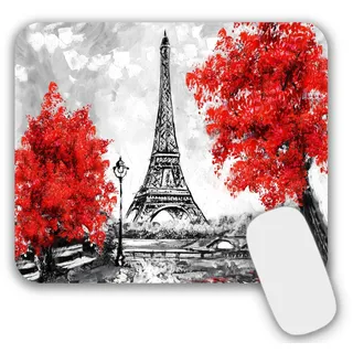 AOKSUNOVA Mauspad Klein Mausunterlage Mousepad mit Motiv Mädchen Design 24 x 20 cm