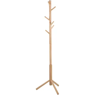 Mid.you Kleiderständer , Naturfarben , Holz , Kautschukholz , 51x176x45 cm , Reach , Holzmöbel, Garderobe Holz, Kleiderständer Holz