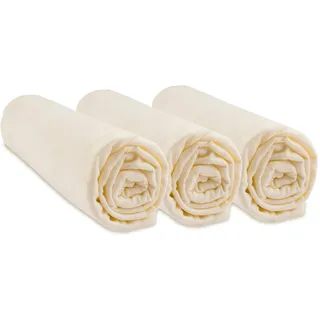 3 Spannbetttücher Baumwolle Bio für Kinderbett 70 x 140 – 3 Farben erhältlich