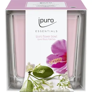 ipuro Flower Bowl Duftkerze 125 g rosa