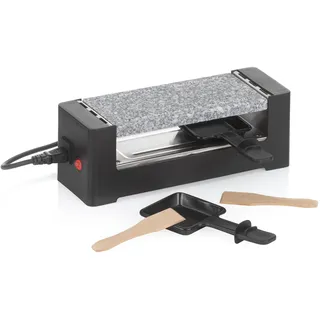 Kela Mini Raclette mit Granitplatte, Raclette 2 Personen TOMÜL, Stahl antihaftbeschichtet, Heißer Stein, 400 Watt, Raclette 1 Person