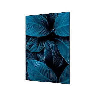 SHOWDOWN Textile Wanddekoration Botanische Blätter Mehrfarbig Aluminium