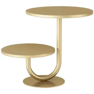 GIYXHU Tortenständer 10/8 Zoll Tortenständer, 2 Etagen, rund, Cupcake-Ständer, Partys, Hochzeit, Familienfeier, Tablett, Tortenplatten for Geburtstagsdessert(Gold)