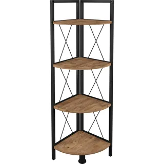 VCM Insasi Eckregal 34 x 34 x 122 cm Braun