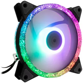 Inter-Tech RS-071 RGB Computergehäuse Ventilator 12 cm Schwarz