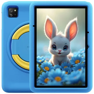 Blackview Tab 60 Pro Kids, Android 15 Kinder-Tablet, 12GB+128GB (2TB erweiterbar), 10" HD+ IPS, Dual SIM 4G LTE+WLAN 5, 7700mAh Akku, 5MP+8MP Kamera, Kindersicherung, Dual-Box-Lautsprecher, Blau