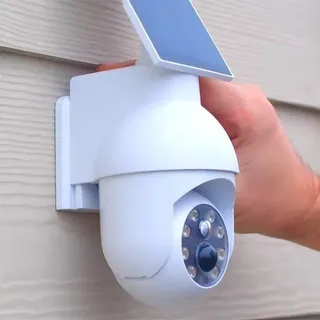 Solarleuchte mit simulierter CCTV-Kamera, Bewegungsmelder für Außen, IP66 wasserdichter Scheinwerfer, geeignet für Veranden, Gärten, Innenhöfe und Vordächer. - Schwarz