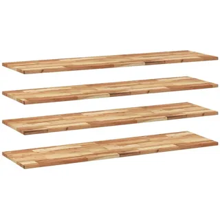 Schweberegale 4 Stk. 160x40x2 cm Massivholz Akazie Ölbehandelt - Braun, Bunt