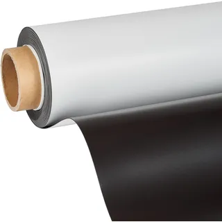 Magnetfolie zum Bedrucken, weiß 1.1 mm | 1070 mm | 10 m, Ferrit|PVC