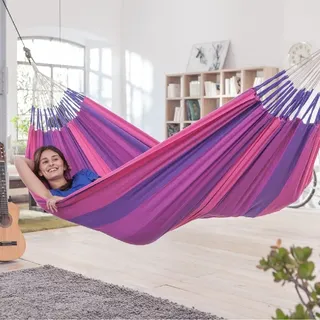 La Siesta Orquidea Single- Hängematte purple / 1 Person  300 x 140 cm 120 kg ...