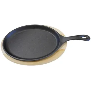 Ländlicher Teller - Untersetzer Aus Holz 23X14,5 Cm Schwarz Eisen - 1 Un.