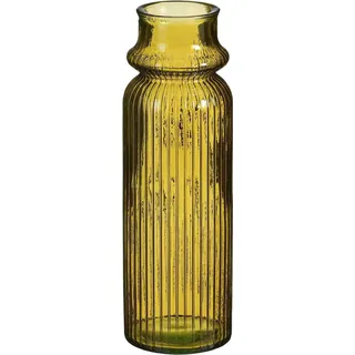 Vase Rosa Recycliertes Glas Gelb 45Cm - Dunkelgelb