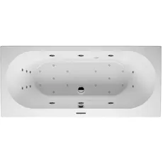 RIHO Carolina Rechteck-Badewanne, mit Joy-System, Version rechts, 1-Sitzer, weiß, B05, Ausführung: 190x80x53cm, Nutzinhalt: 235 Liter
