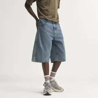 adidas Originals Firebird Adicolor Mid-rise Straight Leg Kurze Jeans - worn Blue denim, - 36