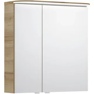Pelipal Spiegelschrank , Eichefarben , Metall , 2 Fächer , 70x72.3x17 cm , Made in Germany , Typenauswahl, Soft-Close-System , Badezimmer, Badmöbelsets & Badmöbelserien, Badmöbelserien