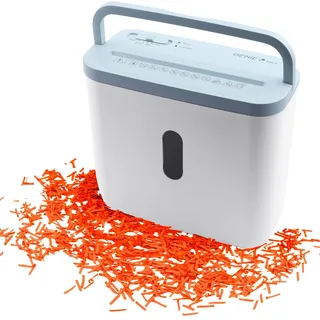 GENIE 440 X Aktenvernichter | Partikelschnitt 4x38 mm | Sicherheitsstufe P-4 | Leise 72 dB | Kompakt & Mobiler Shredder | Automatische Start-/Stopp-Funktion | Überhitzungsschutz Frbe weiß