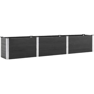 vidaXL Garten-Hochbeet 300x50x54 cm WPC Grau - Grau